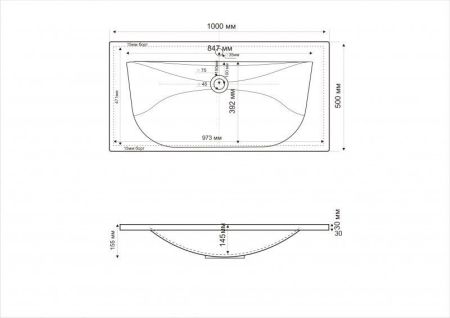 Мебель для ванной CEZARES PREMIER-HPL-100-2C-SO-BLUM-EST, артикул PREMIER-HPL-100-2C-SO-CALD-BLUM-EST