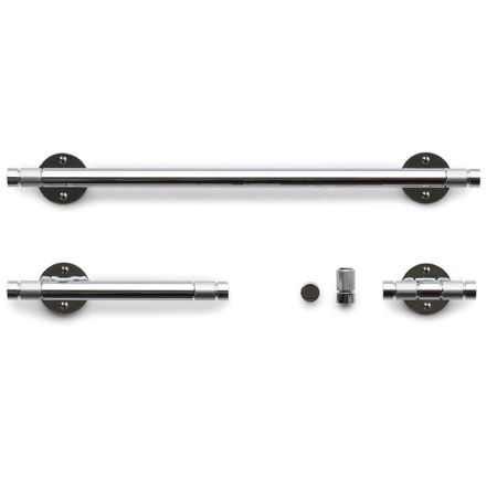 Крючок, Bertocci, Officina 01, двойной, ширина, мм-88, глубина, мм-57, высота, мм-50, тип установки-настенный, материал-латунь, цвет-хром, артикул 127 7516 0000