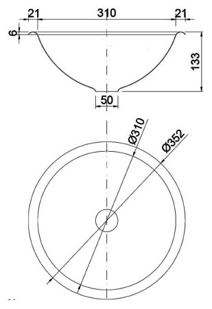 Раковина Nofer 35 13029.RB хром, глянцевая, артикул 13029.RB