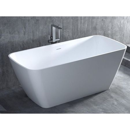 Salini AGATHA Ванна отдельностоящая 1800х800х660мм, донный клапан "Up&Down", сифон,  слив-перелив, мат-л: S-Stone, матовый, белый. 
Фурнитура: белая., артикул 100221M