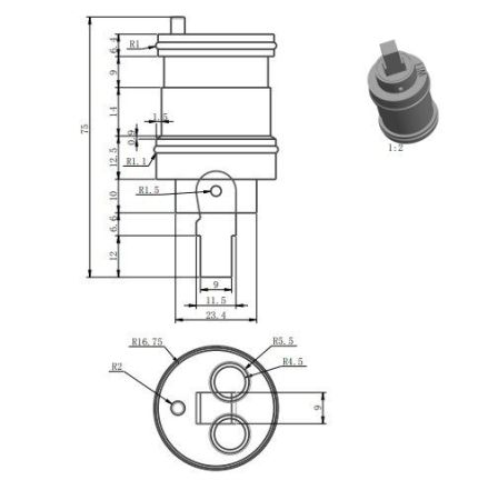 Картридж BELZ 35 мм (BF11), артикул BF11