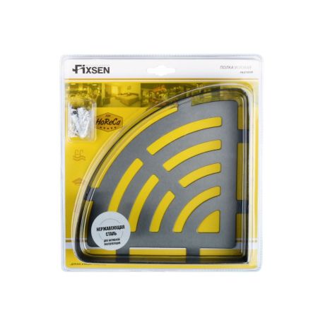 Полка металличеcкая угловая FIXSEN HOTEL FX-31003M, графит, артикул FX-31003M