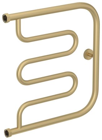 Полотенцесушитель водяной "Лира+" 500х500 Н. Г. 1" (Матовая шампань), артикул 022-4011-5050