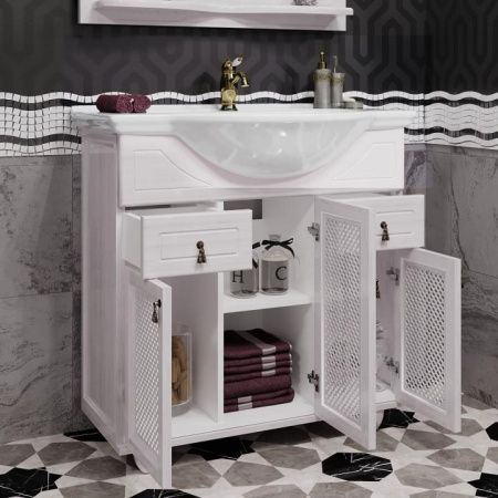 Тумба с раковиной Тибет 75 Opadiris Беленый бук Тумба с раковиной Тибет 75 Opadiris Беленый бук