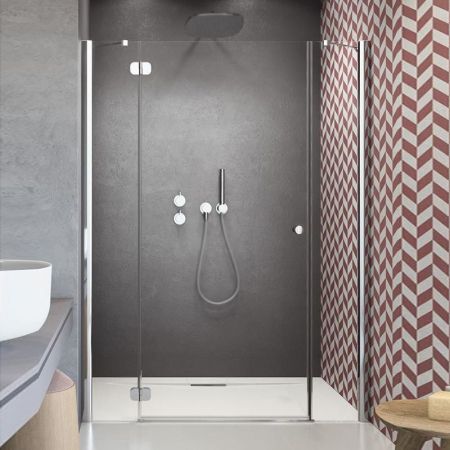 Элемент душевой двери Radaway Torrenta DWJS 140 L профиль Хром стекло прозрачное, артикул 320612-01-01L