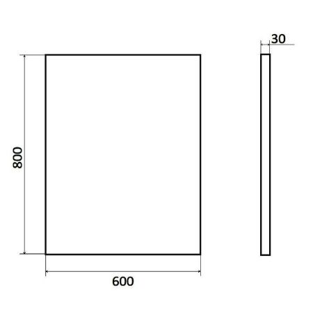 Зеркало Orange Line 60 Li-60ZE с подсветкой с сенсорным выключателем