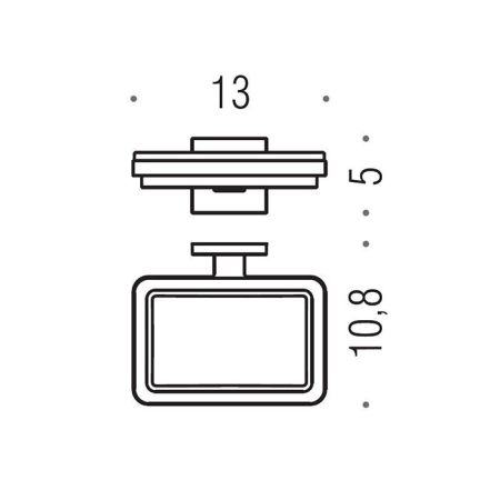 Colombo Basic Q Мыльница, подвесная, цвет: чёрный матовый/матовое стекло, артикул B3701.NM-VAN