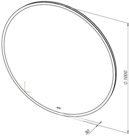 Зеркало Aquanet Арт 100 RGB LED