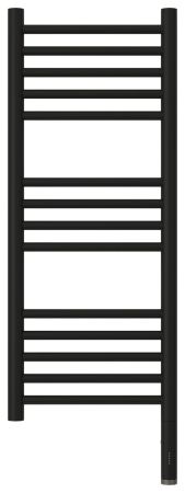 Полотенцесушитель, Сунержа, Богема 3.0, прямая, электрический, ширина, мм-332, глубина, мм-75, высота, мм-924, межосевое расстояние-300, подключение-нижнее справа, электрокомплект-МЭМ, мощность, Вт-300, материал-нержавеющая сталь, цвет-чёрный матовый, артикул 31-5805-8030