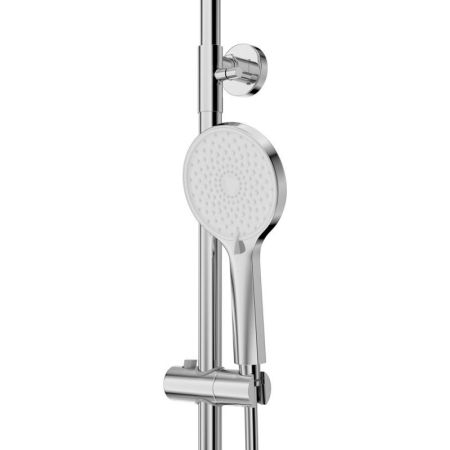 RELAX-CVD-01 Душевая стойка со смесителем и изливом, хром, артикул RELAX-CVD-01