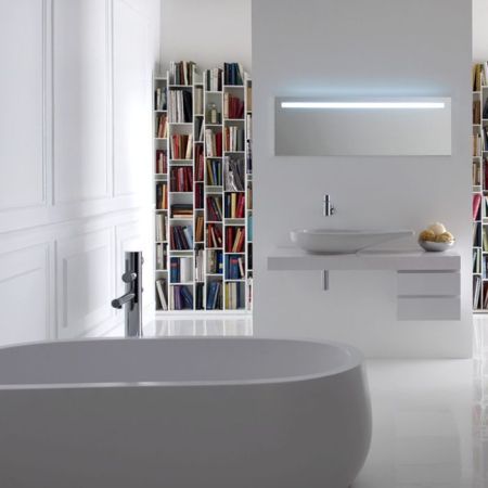 Laufen Alessi One Ванна 1830x870x460мм, свободностоящая, овальная, с слив-переливом, материал: композит, цвет: белый, артикул 2.4597.2.000.000.1