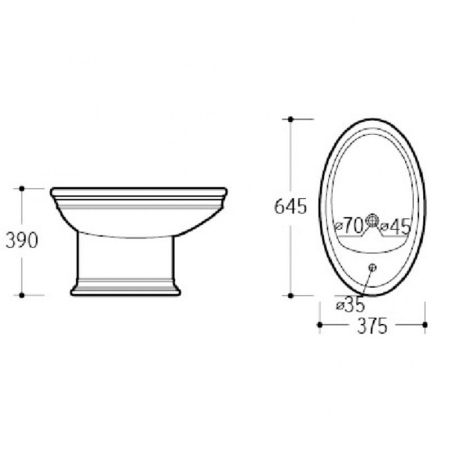 Биде напольное Puro, артикул 960