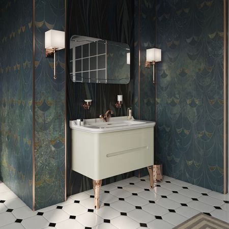 Kerasan Waldorf Раковина керамическая 100х55см, c 1 отверстием под смеситель, белая, цвет заглушки - хром, артикул 4142K1bi/cr*1