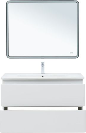 Тумба под раковину Aquanet Эмбер 105 белый матовый, артикул 00330469