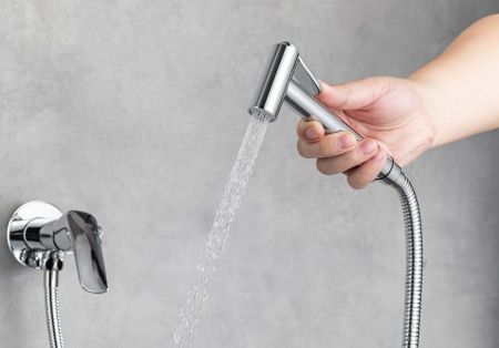 Комплект для гигиенического душа встроенный AQUATEK (cмеситель + гигиеническая лейка + шланг) AQ1019CR ВЕГА, артикул AQ1019CR