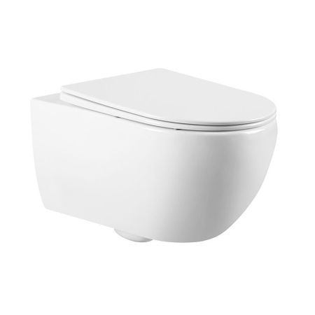 SKANDENBORG RIMLESS
Безободковый подвесной унитаз с горизонтальным выпуском в стену c легкосъемным сиденьем с функцией микролифт в комплекте   
Тип смыва: Каскадный             
Размер : 555*365*355
EWC700-125W, артикул EWC700-125W