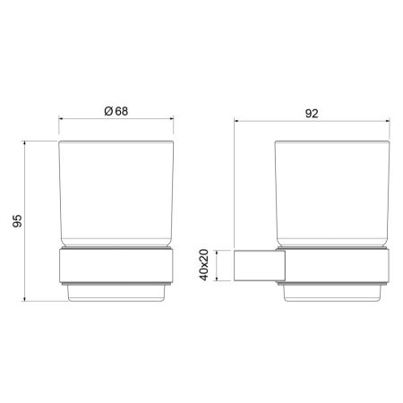Стакан для зубных щеток Timo Luiro золото матовое (18531/17), артикул 18531/17