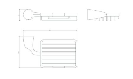 Мыльница Rush Devon DE75410 Хром, артикул DE75410