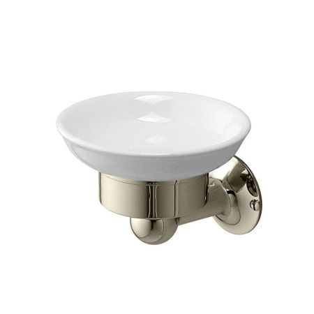 Devon&Devon New York Мыльница с настенным держателем, керамика/никель блестящий, артикул NY101NKS