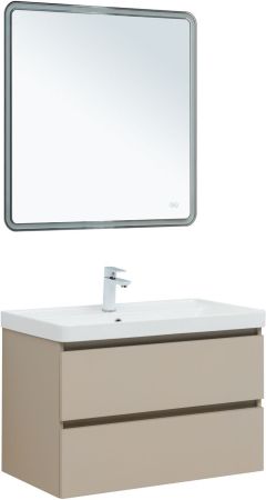 Тумба под раковину Aquanet Вега 2.0 80 бежевый, артикул 00337943