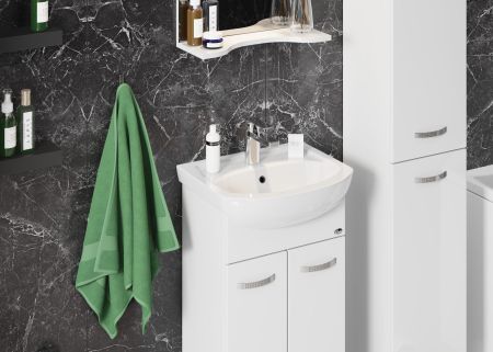 Тумба Onika Коралл 47 напольная, белая (ум. Дора 47/ Азов 45), артикул 104701