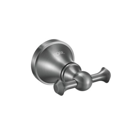 Крючок для ванной комнаты двойной Rose RG1921T, пепельный, артикул RG1921T