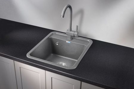 Кухонная мойка GRANULA Standart (4202, ГРАФИТ), артикул 4202, ГРАФИТ