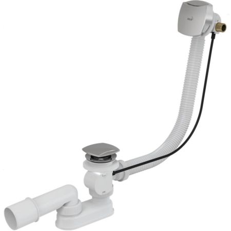 Слив-перелив Alcaplast A564CRM3-100 полуавтомат Белый Хром, артикул A564CRM3-100