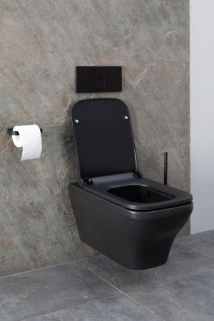 Чаша подвесного унитаза Allen Brau Infinity 4.21011.31 черный матовый, артикул 4.21011.31