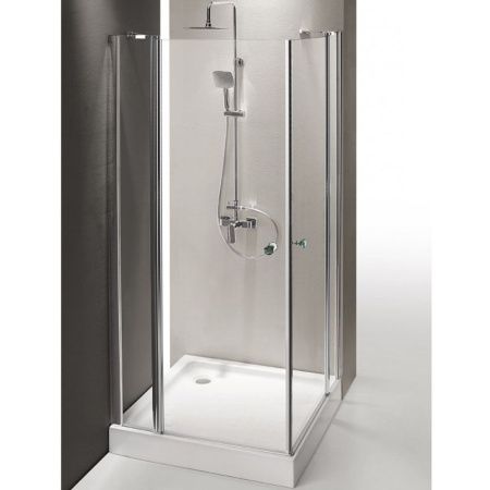 Душевой уголок Cezares Triumph A-22 100x100 профиль Хром стекло прозрачное