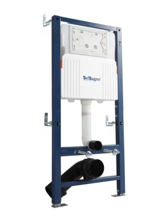 Инсталляция BELBAGNO для подвесного унитаза, сборная из двух частей, для механической кнопки BB-109-M-C, 500x165x1125, артикул BB-109-M-C