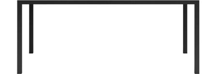 Ножка ATOLLO 80 высокая металлическая, черная матовая, артикул ATlg.80\MH