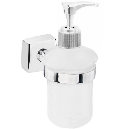 Дозатор для жидкого мыла стеклянный настенный "Keiz"