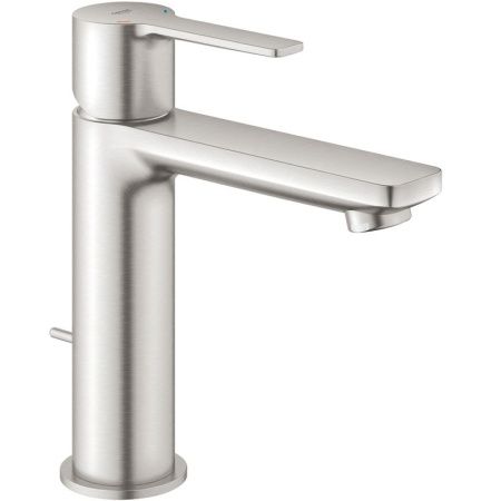 Смеситель для раковины GROHE Lineare New с донным клапаном, суперсталь (32114DC1)