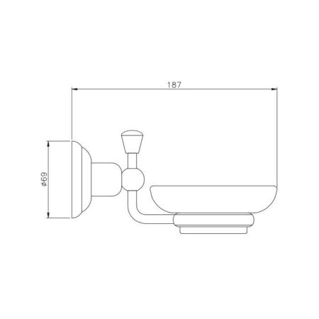Nicolazzi Onice Мыльница подвесная, цвет: золото/белый, артикул 1487GO09O