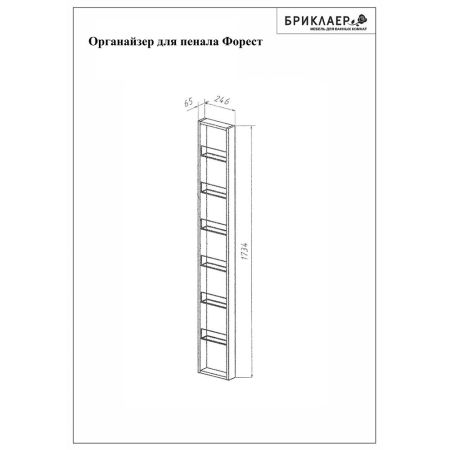 Органайзер для пенала Бриклаер Форест 24,6 см, дуб золотой, артикул 4627125414688