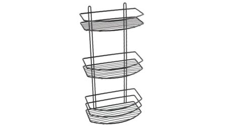 Полка Fixsen овальная трехэтажная черная (FX-720B-3), артикул FX-720B-3
