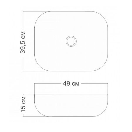 Раковина чаша Maretti FL13NS25-560MR, черный мрамор, артикул FL13NS25-560MR