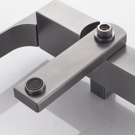 Душевая система Rose R1056T, оружейная сталь