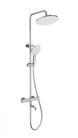 Душевая система с термостатом WONZON & WOGHAND INN 3, Хром (WW-B3065-T1-CR), артикул WW-B3065-T1-CR