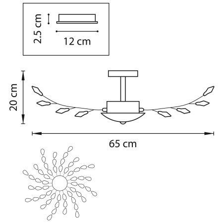 Люстра потолочная Isabelle Lightstar 791182, артикул 791182