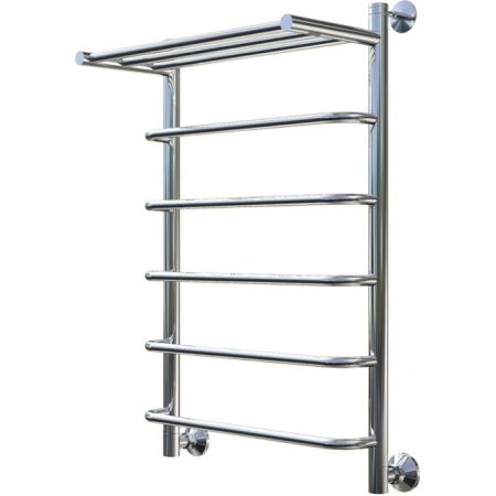 Водяной полотенцесушитель Тругор Идеал 1 П НП 80x50 с полкой Хром, артикул Идеал1/нп8050П