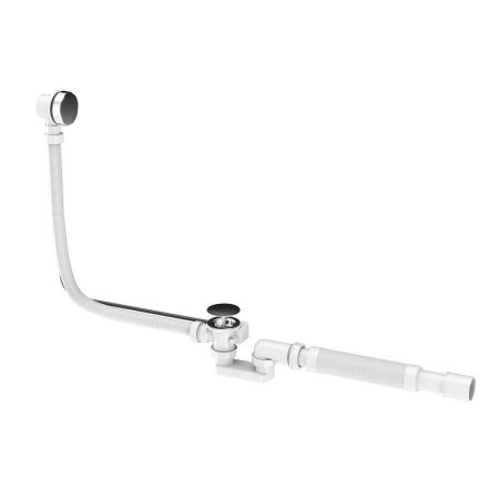 W90A-000-OFI слив-перелив для ванныс гофрой, длина 600 мм , полуавтомат