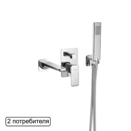 Система для ванны скрытого монтажа EXCELLENT Keria AREX.SET.2025CR (хром)