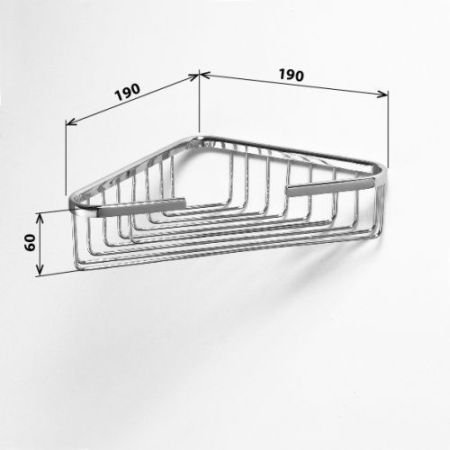 мыльница CYTRO углвая  195х195х60мм, артикул 102308122