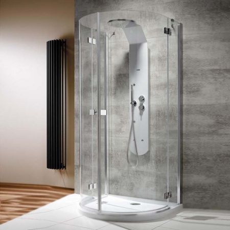 Душевой уголок Radaway Almatea P 100x90 профиль Хром стекло прозрачное