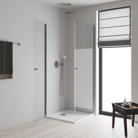 Верхний душ GROHE Tempesta 250, круглый + Душевой кронштейн потолочный 142 мм, хром (26664000), артикул 26664000