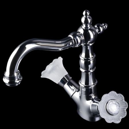 Смеситель для умывальника высокий, Camelia хром_Комплект, артикул 272-Camelia