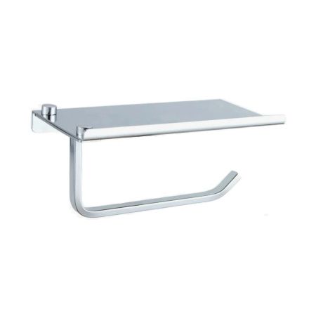 Держатель для туалетной бумаги с полочкой Haiba HB330, хром