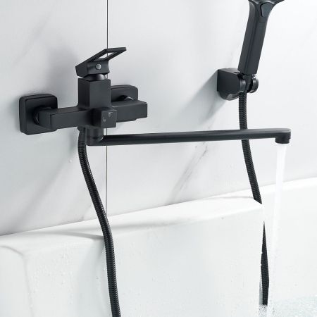 Смеситель для ванны Raffine F2296H, черный, артикул F2296H